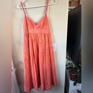 Rebecca Taylor Twiggy Print Tie Back Dress